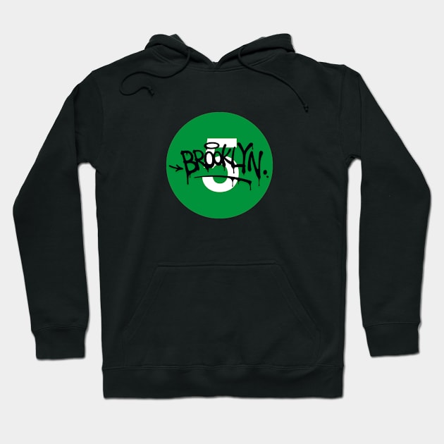 Brooklyn Bound 5 Train Hoodie by Assertive Shirts